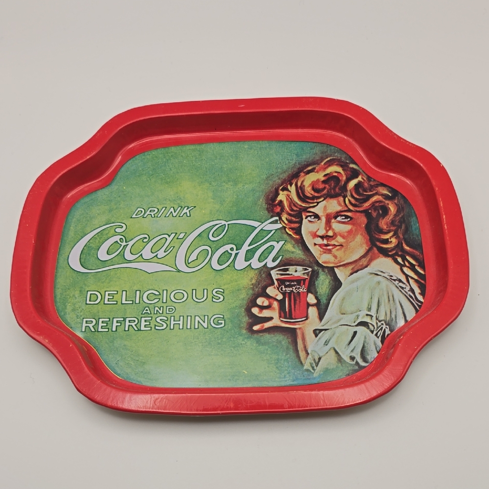 Coca-Cola Red and Green Decorative Tray